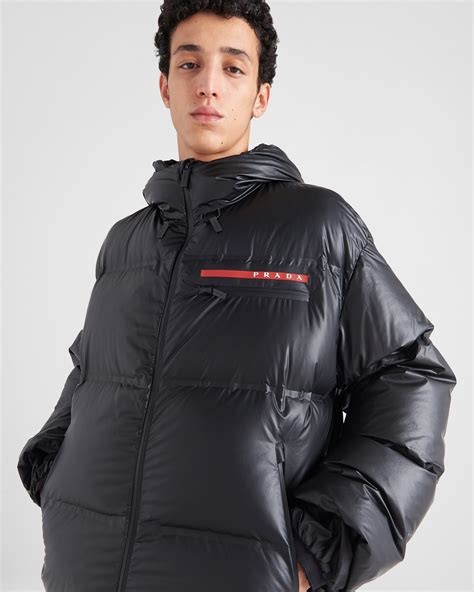 prada high-shine puffer jacket|prada sleeveless puffer jacket.